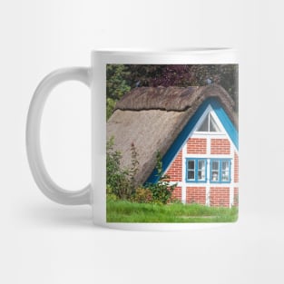 Half-timbered house, Mittelkirchen, Altes Land, Lower Saxony, Germany Mug